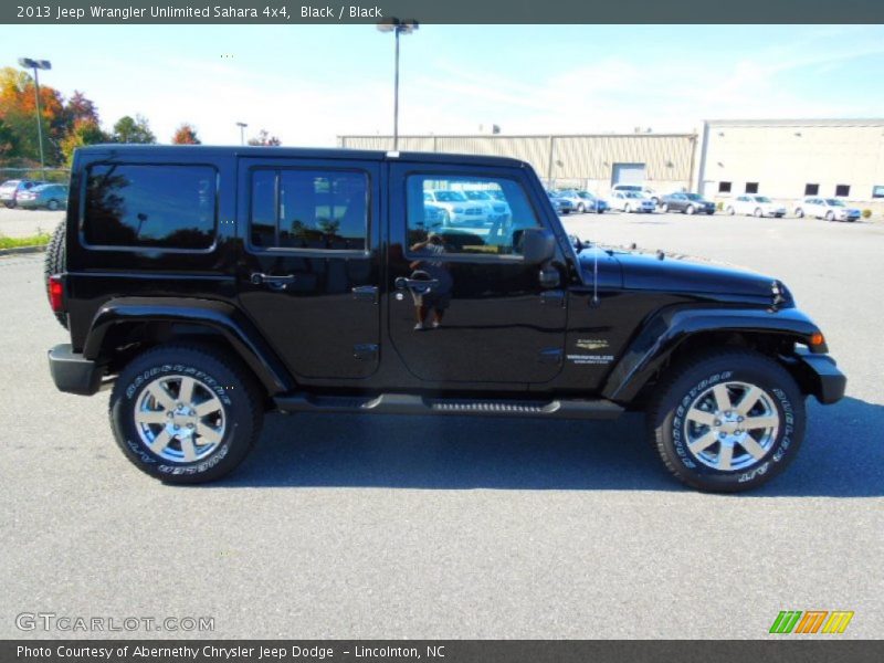 Black / Black 2013 Jeep Wrangler Unlimited Sahara 4x4
