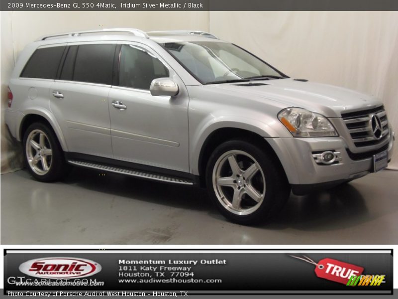 Iridium Silver Metallic / Black 2009 Mercedes-Benz GL 550 4Matic