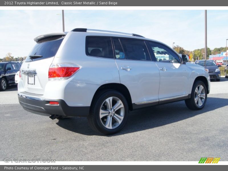 Classic Silver Metallic / Sand Beige 2012 Toyota Highlander Limited