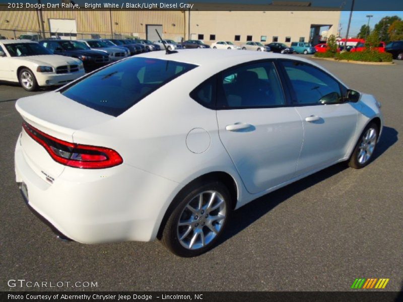 Bright White / Black/Light Diesel Gray 2013 Dodge Dart Rallye