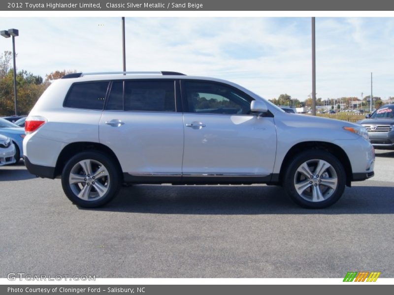 Classic Silver Metallic / Sand Beige 2012 Toyota Highlander Limited