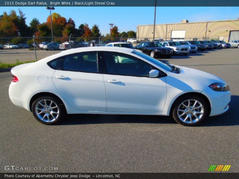 Bright White / Black/Light Diesel Gray 2013 Dodge Dart Rallye