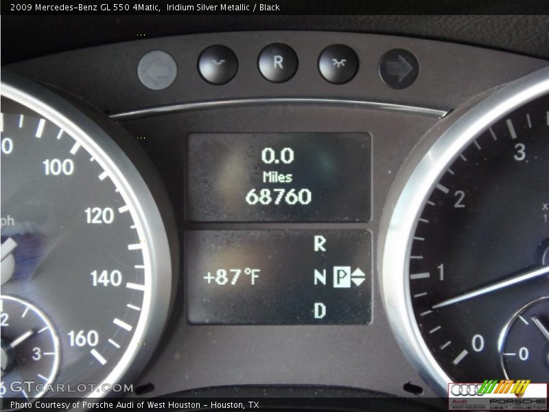Iridium Silver Metallic / Black 2009 Mercedes-Benz GL 550 4Matic