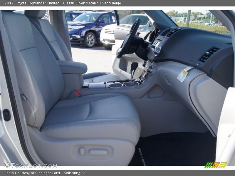 Classic Silver Metallic / Sand Beige 2012 Toyota Highlander Limited