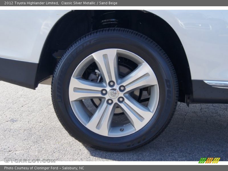 Classic Silver Metallic / Sand Beige 2012 Toyota Highlander Limited