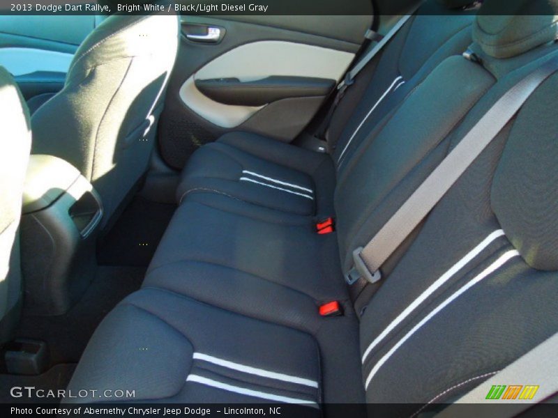 Bright White / Black/Light Diesel Gray 2013 Dodge Dart Rallye