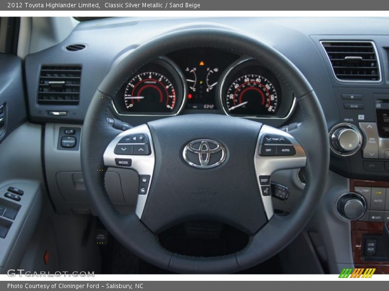 Classic Silver Metallic / Sand Beige 2012 Toyota Highlander Limited
