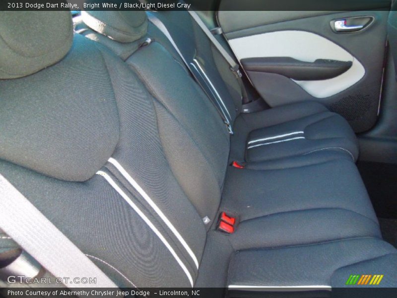 Bright White / Black/Light Diesel Gray 2013 Dodge Dart Rallye