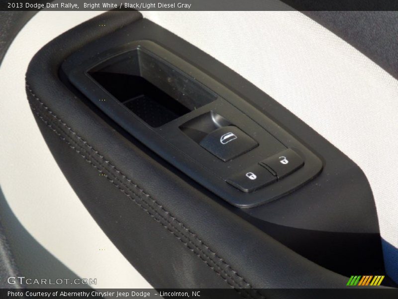 Bright White / Black/Light Diesel Gray 2013 Dodge Dart Rallye