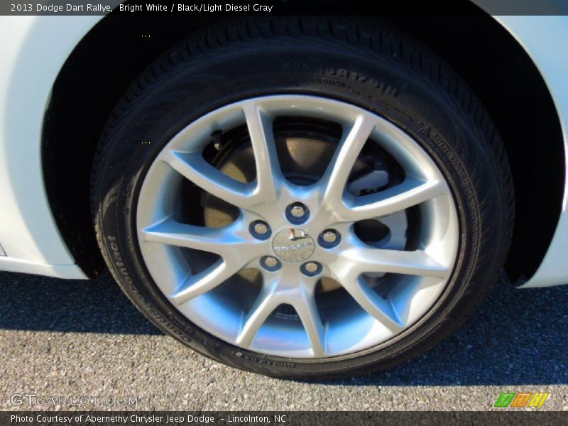 Bright White / Black/Light Diesel Gray 2013 Dodge Dart Rallye