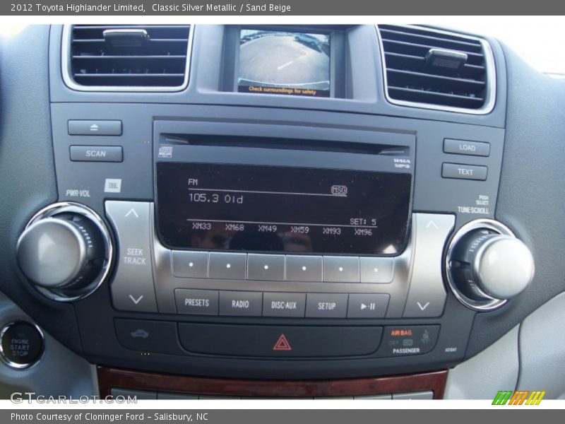Classic Silver Metallic / Sand Beige 2012 Toyota Highlander Limited