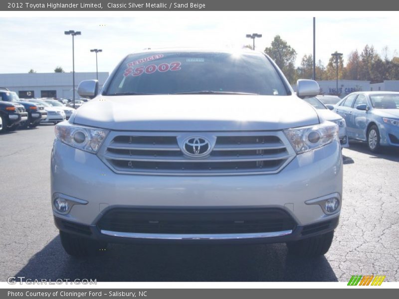 Classic Silver Metallic / Sand Beige 2012 Toyota Highlander Limited