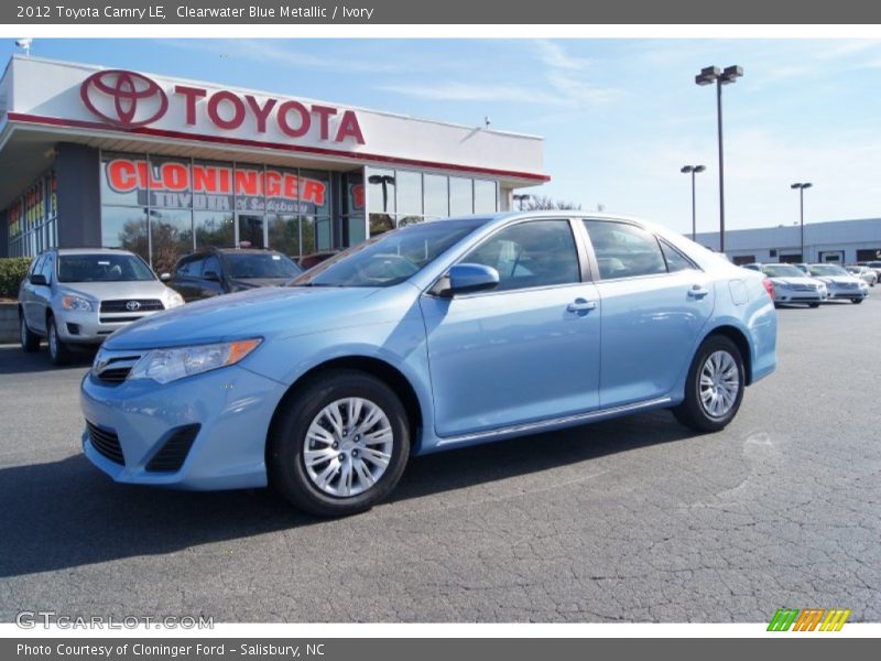 Clearwater Blue Metallic / Ivory 2012 Toyota Camry LE