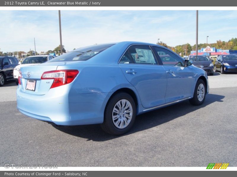 Clearwater Blue Metallic / Ivory 2012 Toyota Camry LE