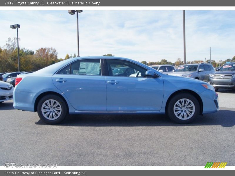 Clearwater Blue Metallic / Ivory 2012 Toyota Camry LE