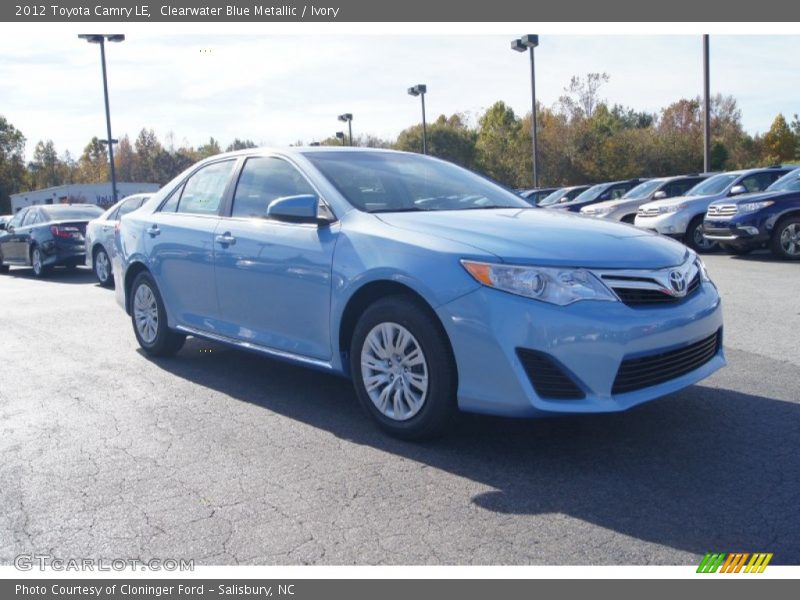 Clearwater Blue Metallic / Ivory 2012 Toyota Camry LE