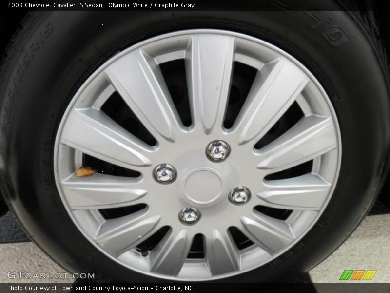 Olympic White / Graphite Gray 2003 Chevrolet Cavalier LS Sedan