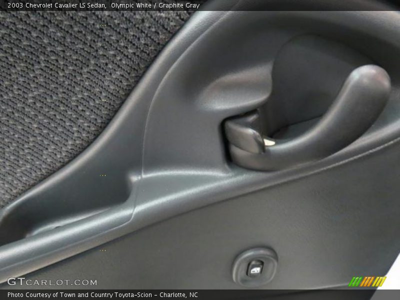 Olympic White / Graphite Gray 2003 Chevrolet Cavalier LS Sedan