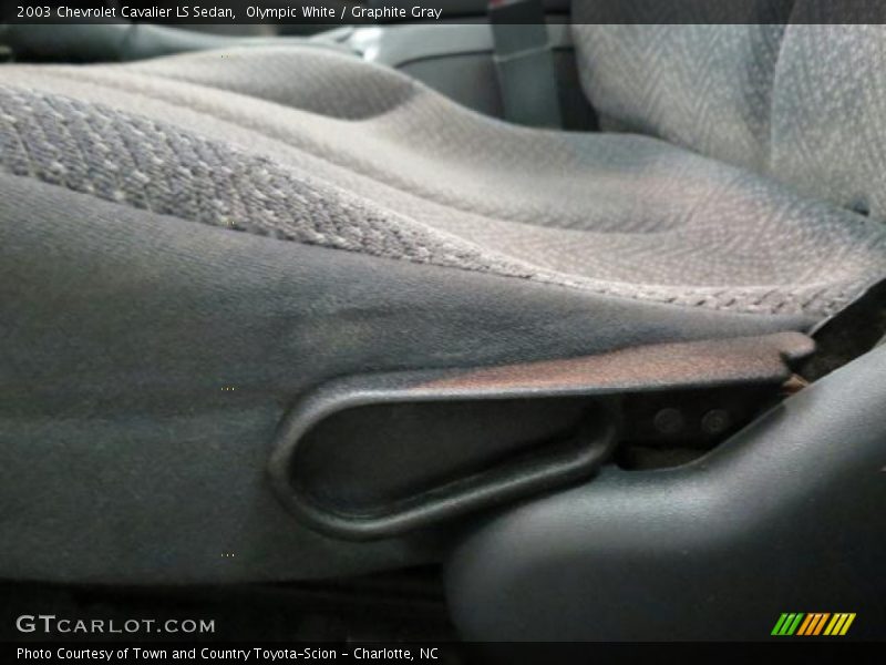 Olympic White / Graphite Gray 2003 Chevrolet Cavalier LS Sedan