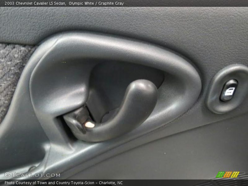 Olympic White / Graphite Gray 2003 Chevrolet Cavalier LS Sedan