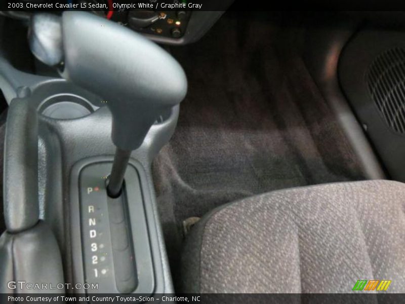 Olympic White / Graphite Gray 2003 Chevrolet Cavalier LS Sedan