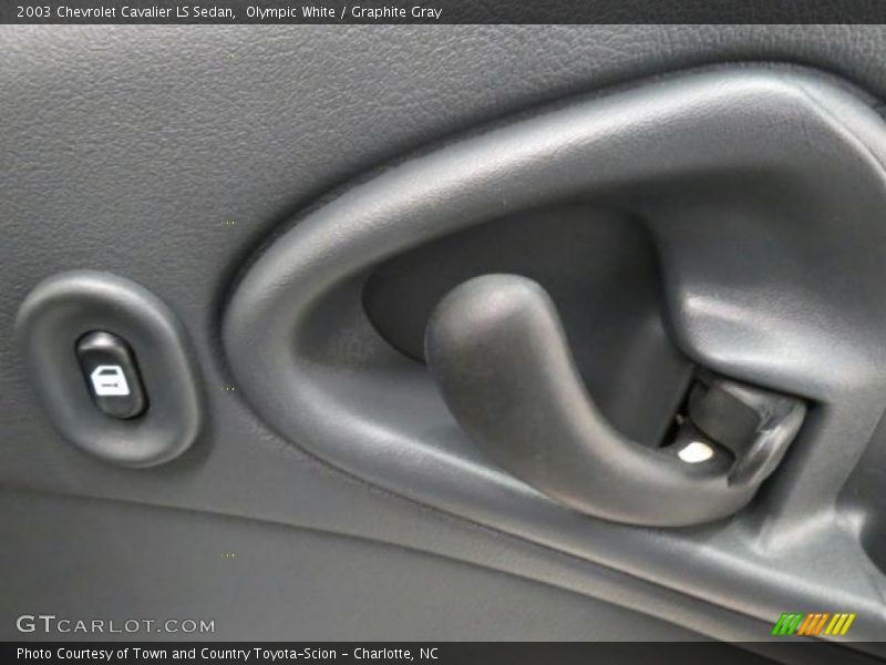 Olympic White / Graphite Gray 2003 Chevrolet Cavalier LS Sedan
