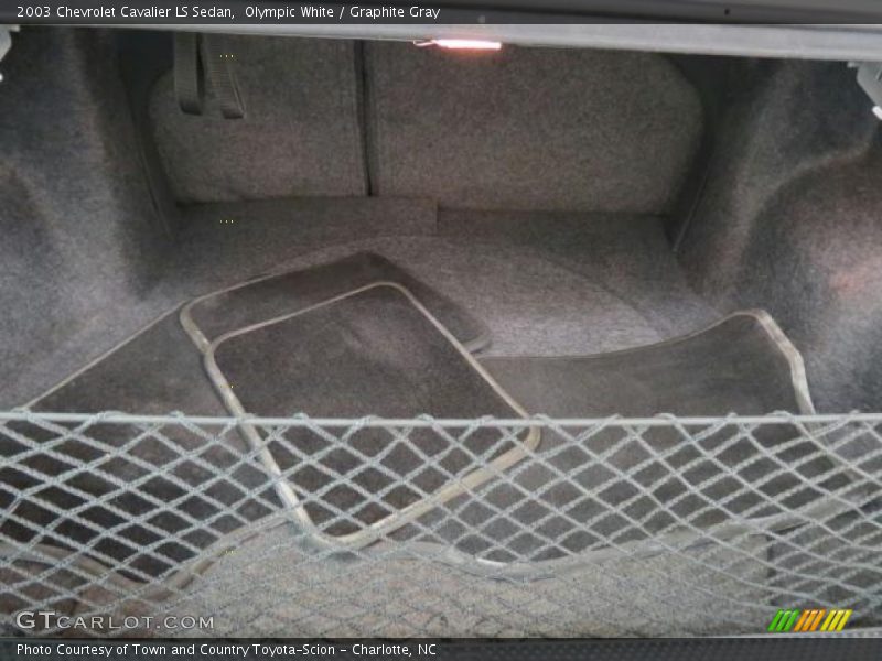 Olympic White / Graphite Gray 2003 Chevrolet Cavalier LS Sedan