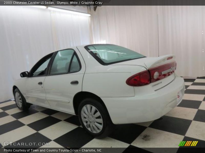 Olympic White / Graphite Gray 2003 Chevrolet Cavalier LS Sedan