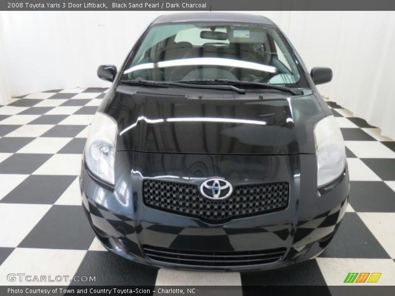 Black Sand Pearl / Dark Charcoal 2008 Toyota Yaris 3 Door Liftback