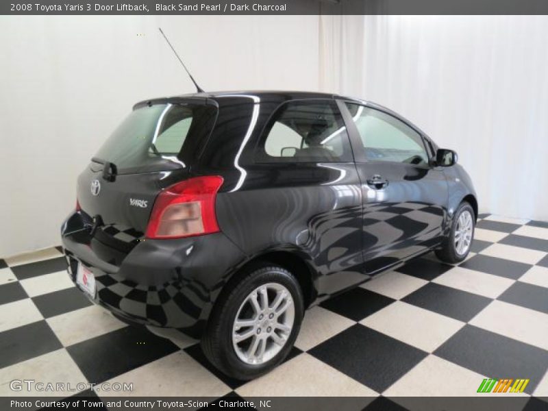 Black Sand Pearl / Dark Charcoal 2008 Toyota Yaris 3 Door Liftback