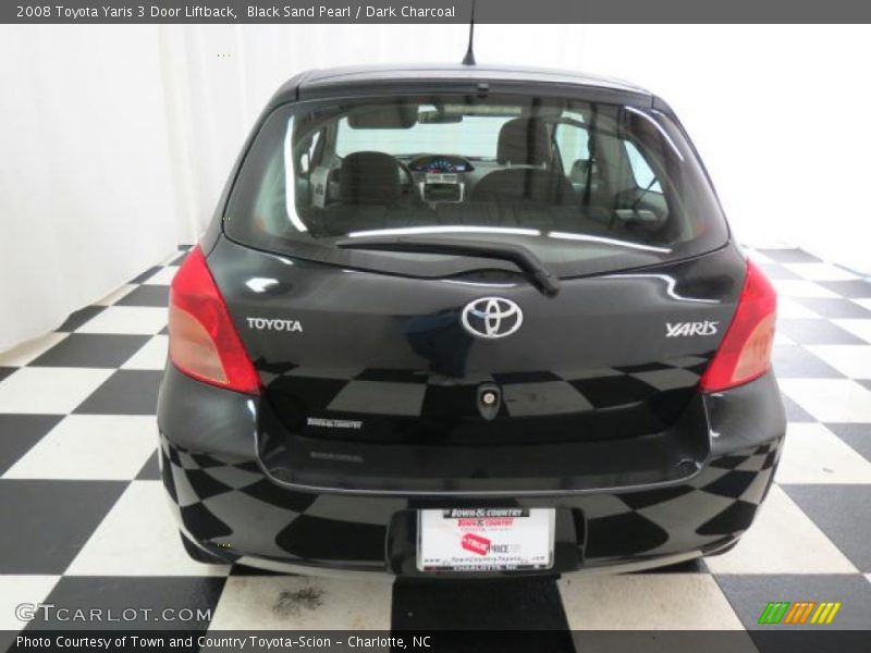 Black Sand Pearl / Dark Charcoal 2008 Toyota Yaris 3 Door Liftback