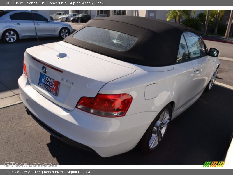 Alpine White / Black 2013 BMW 1 Series 135i Convertible