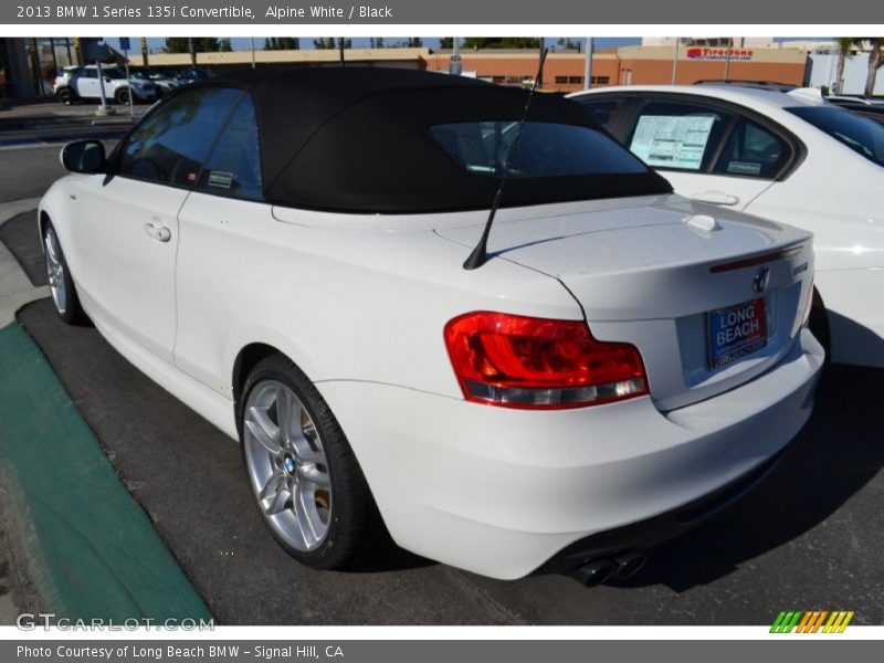 Alpine White / Black 2013 BMW 1 Series 135i Convertible