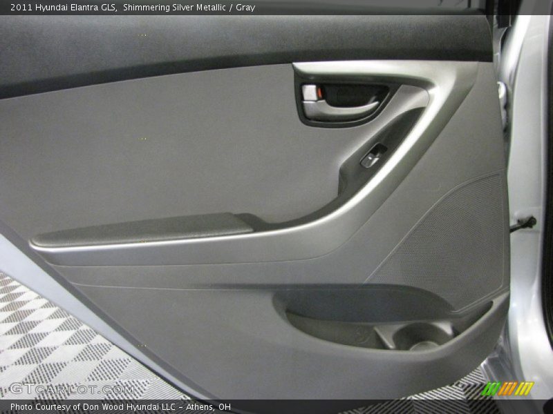 Shimmering Silver Metallic / Gray 2011 Hyundai Elantra GLS