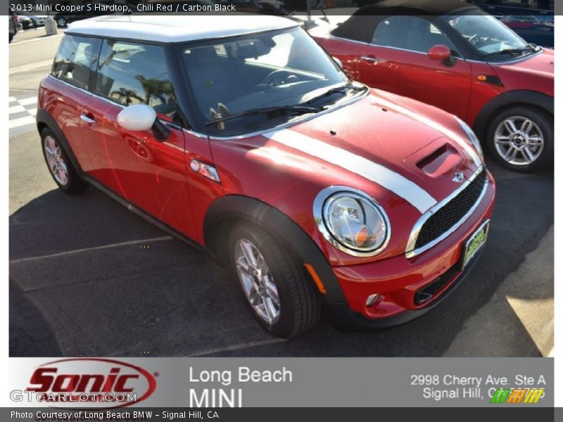 Chili Red / Carbon Black 2013 Mini Cooper S Hardtop
