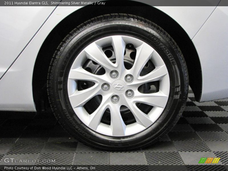 Shimmering Silver Metallic / Gray 2011 Hyundai Elantra GLS