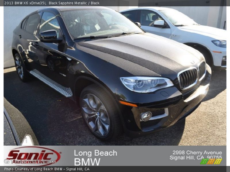 Black Sapphire Metallic / Black 2013 BMW X6 xDrive35i