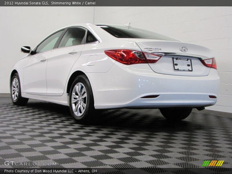 Shimmering White / Camel 2012 Hyundai Sonata GLS