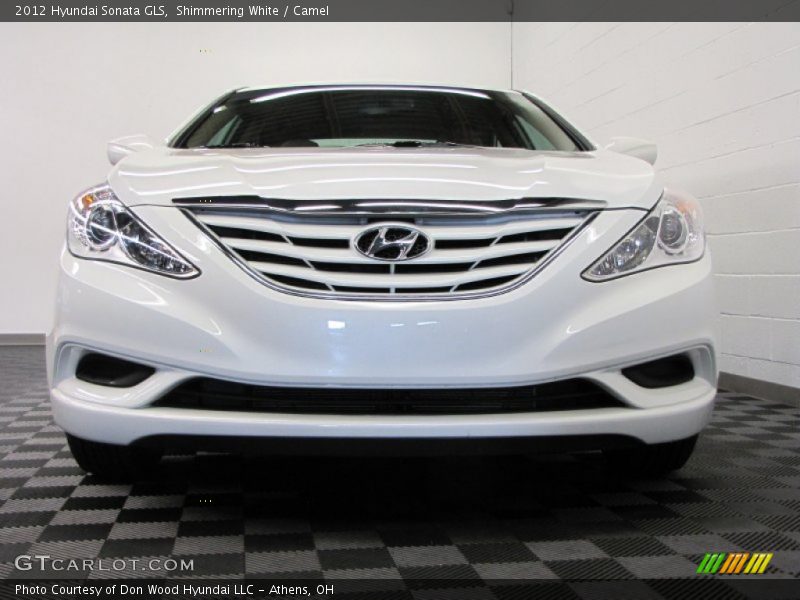 Shimmering White / Camel 2012 Hyundai Sonata GLS