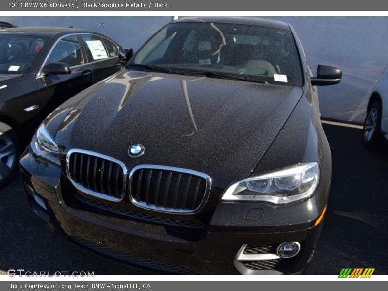 Black Sapphire Metallic / Black 2013 BMW X6 xDrive35i