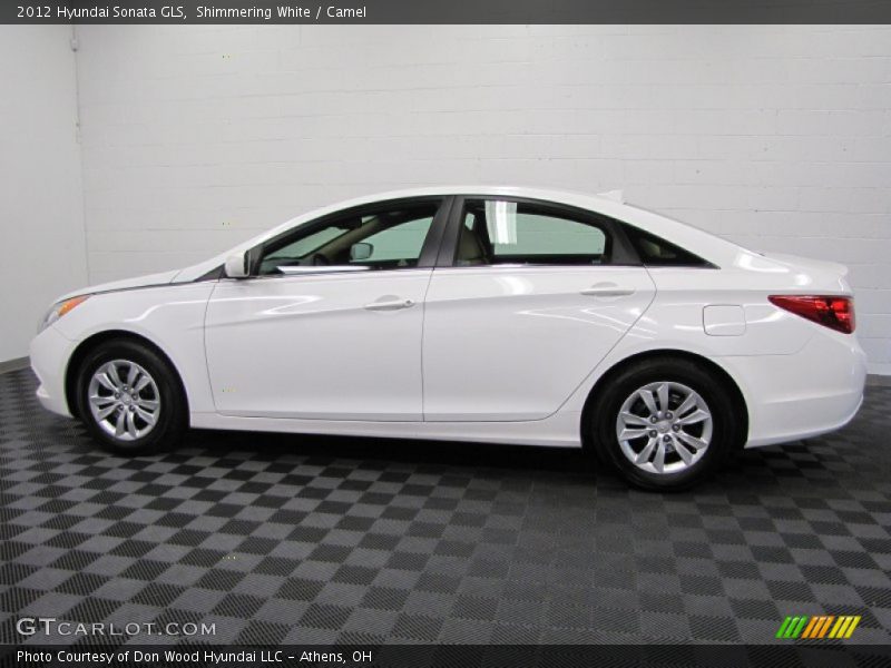Shimmering White / Camel 2012 Hyundai Sonata GLS