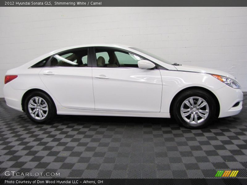 Shimmering White / Camel 2012 Hyundai Sonata GLS