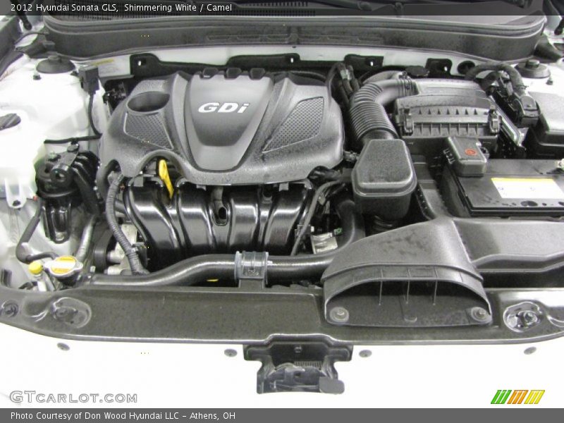 Shimmering White / Camel 2012 Hyundai Sonata GLS