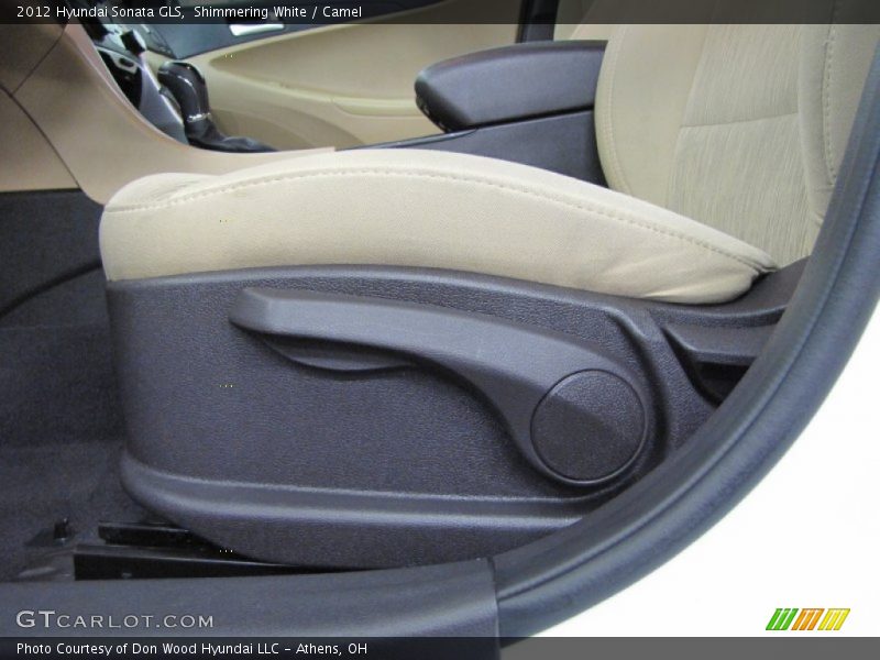 Shimmering White / Camel 2012 Hyundai Sonata GLS