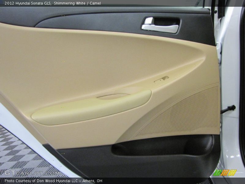 Shimmering White / Camel 2012 Hyundai Sonata GLS