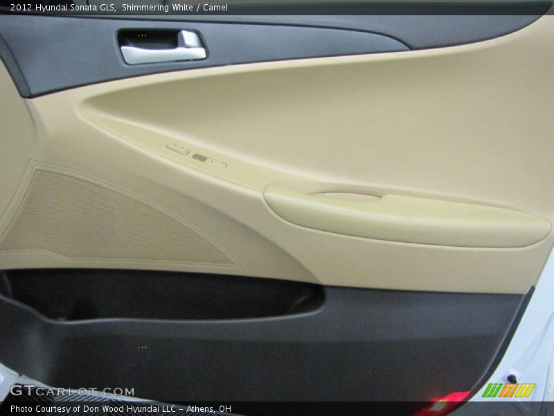 Shimmering White / Camel 2012 Hyundai Sonata GLS