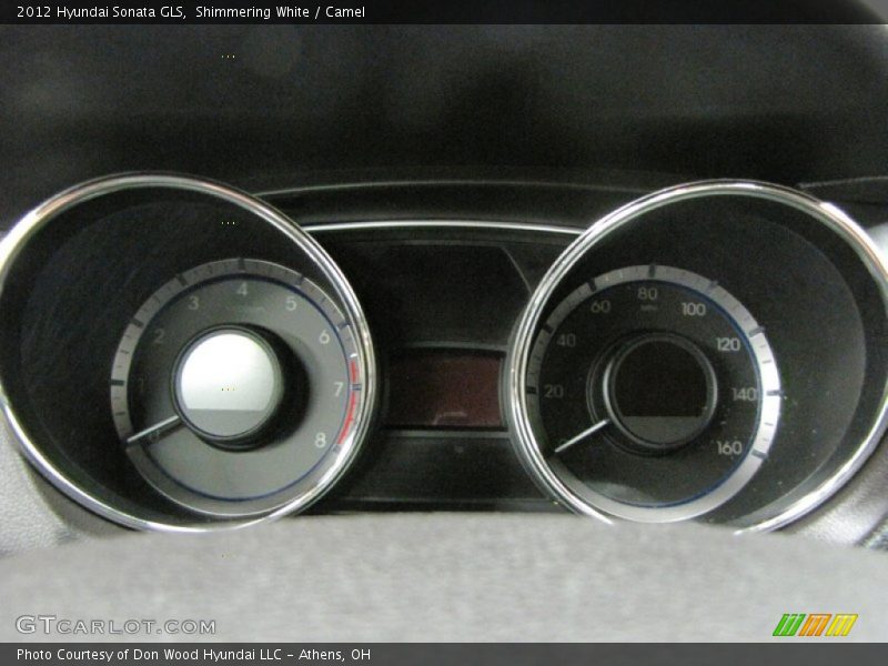 Shimmering White / Camel 2012 Hyundai Sonata GLS
