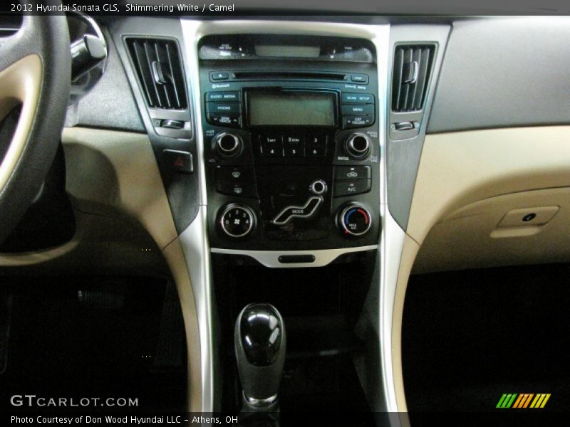 Shimmering White / Camel 2012 Hyundai Sonata GLS