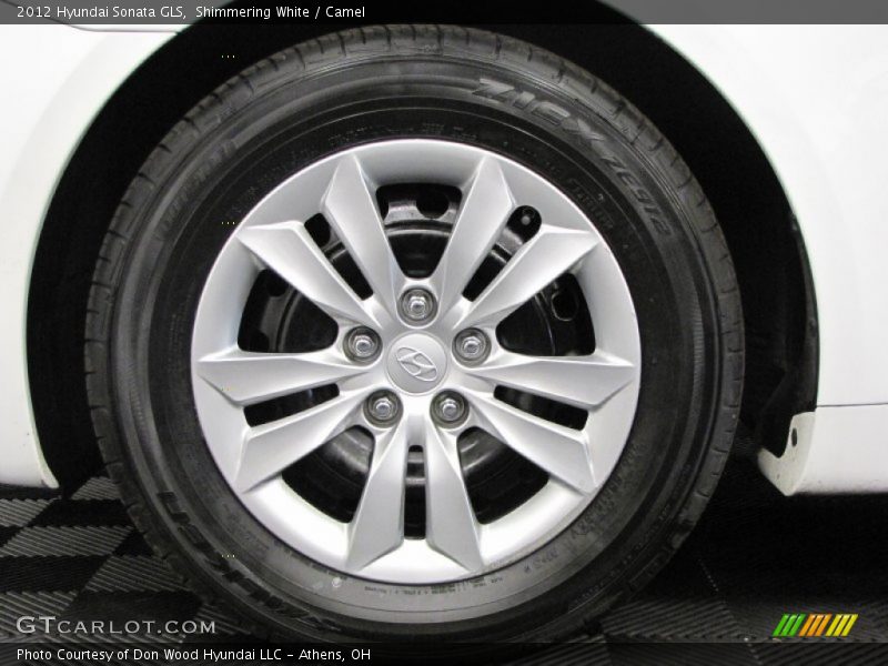 Shimmering White / Camel 2012 Hyundai Sonata GLS
