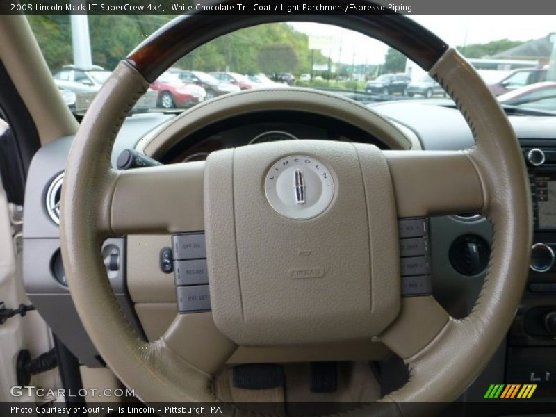 White Chocolate Tri-Coat / Light Parchment/Espresso Piping 2008 Lincoln Mark LT SuperCrew 4x4